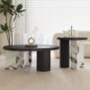 Charlie Marble Wood Coffee Table Set - Image 4