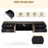 2.2M Dinar Tempered Glass Marble Top TV Stand - Image 4