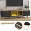 2.2M Dinar Tempered Glass Marble Top TV Stand - Image 2