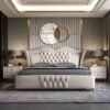 Dreamscape Upholstered Leather King Size Bedframe - Image 2