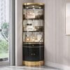 Alessia Elegant Corner Display Cabinet - Black