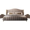 Empire Upholstered Leather King Size Bedframe - Image 8
