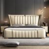 Emporio Upholstered Leather King Size Bedframe - Image 7