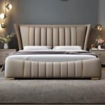 Emporio Upholstered Leather King Size Bedframe