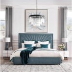 Parish Upholstered Velvet King Size Bedframe