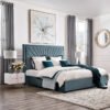 Parish Upholstered Velvet King Size Bedframe - Image 2