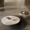 Flintstone Marble Wood Coffee Table Set - Image 3