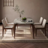 1.8M Fumikaze Solid Marble Stone Top Dining Table - Image 2