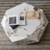 1.1M Prism Solid Marble Stone Coffee Table - Image 5