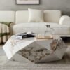 1.1M Prism Solid Marble Stone Coffee Table - Image 3