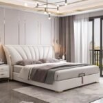 Armani Upholstered Leather King Size Bedframe