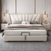 Armani Upholstered Leather King Size Bedframe - Image 2