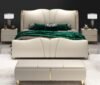 Seraphine Upholstered Leather King Size Bedframe - Image 4