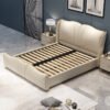 Seraphine Upholstered Leather King Size Bedframe - Image 5