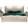 Seraphine Upholstered Leather King Size Bedframe - Image 8