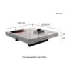 1M Timeless Solid Marble Stone Coffee Table - Image 8