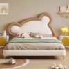 Bear Upholstered Leather Queen Bedframe - Image 2