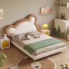Bear Upholstered Leather Queen Bedframe - Image 3