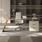 1.8M Berlin Marble Office Desk