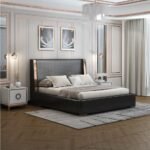 Selena Upholstered Luxury Leather King Size Bedframe
