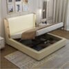 Selena Upholstered Luxury Leather King Size Bedframe - Image 6