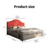 Allure Upholstered Leather King Size Bedframe - Image 12