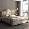 Allure Upholstered Leather King Size Bedframe - Image 8