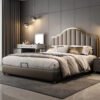 Allure Upholstered Leather King Size Bedframe - Image 4
