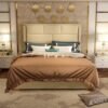 ARVA Upholstered Leather King Bedframe - Image 4
