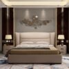 Athena Upholstered Luxury Leather King Size Bedframe