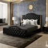 Bellamy Upholstered Luxury Leather King Size Bedframe - Image 6
