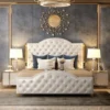 Bellamy Upholstered Luxury Leather King Size Bedframe - Image 4