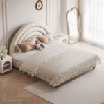 Bonita Upholstered Velvet Queen Bedframe