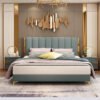 Camilla Upholstered Luxury Leather King Size Bedframe - Image 6