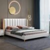 Camilla Upholstered Luxury Leather King Size Bedframe - Image 8