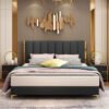 Camilla Upholstered Luxury Leather King Size Bedframe - Image 3