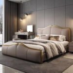 Carlyn Upholstered Leather King Size Bedframe