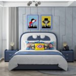 Daniel Upholstered Leather Queen Bedframe