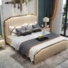 Geneva Upholstered Luxury Leather King Size Bedframe - Image 8