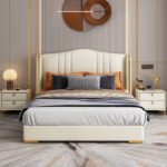 Grace Upholstered Luxury Leather King Size Bedframe