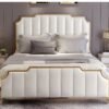 Tiffany Upholstered Leather King Bedframe - Image 4
