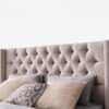 Lindsay Upholstered Luxury Velvet King Size Bedframe - Image 2