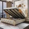 Lucid Upholstered Luxury Leather King Size Bedframe - Image 5