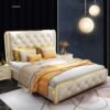 Lucid Upholstered Luxury Leather King Size Bedframe - Image 3