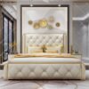 Lucid Upholstered Luxury Leather King Size Bedframe