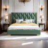 Madelyn Upholstered Luxury Leather King Size Bedframe - Image 5
