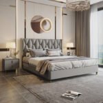 Madelyn Upholstered Luxury Leather King Size Bedframe