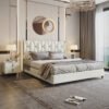 Madelyn Upholstered Luxury Leather King Size Bedframe - Image 6