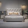 Madelyn Upholstered Luxury Leather King Size Bedframe - Image 5