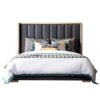Maxine Upholstered Luxury Leather King Size Bedframe - Image 7